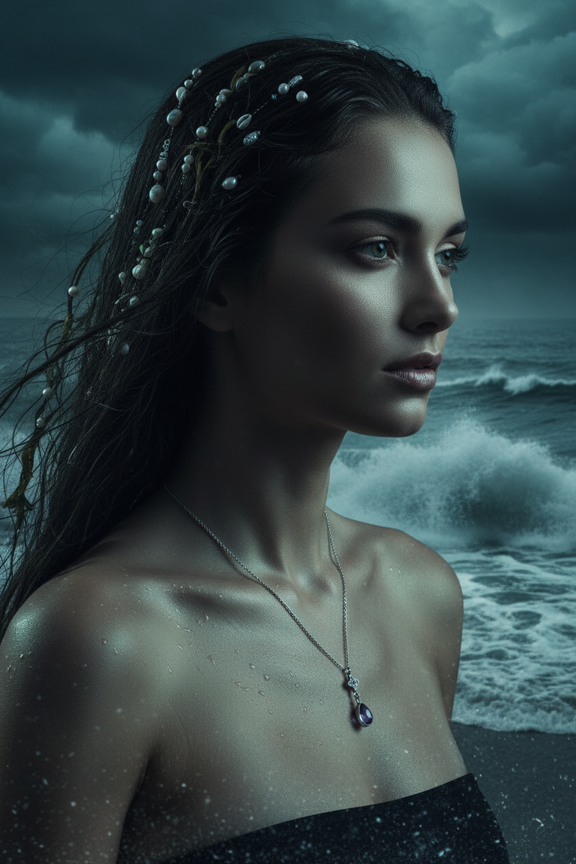 Luxe Amethyst Droplet Necklace