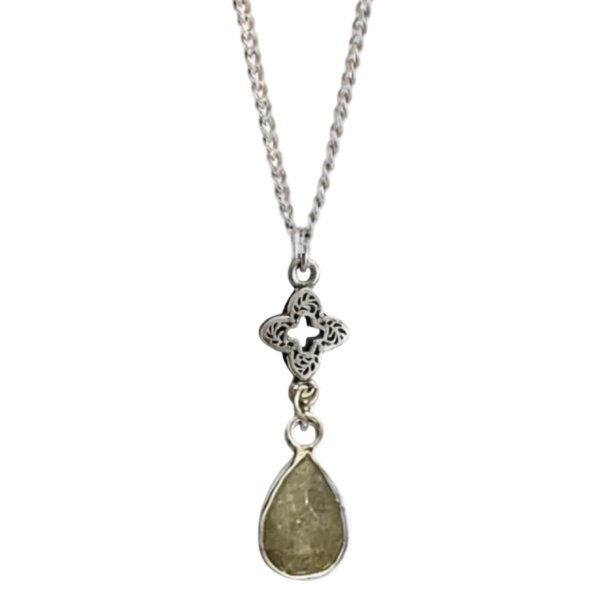 Luxe Labradorite Droplet Necklace