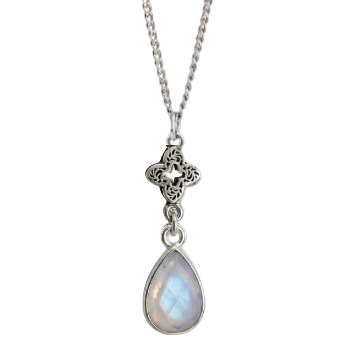 Luxe Moonstone Droplet Necklace