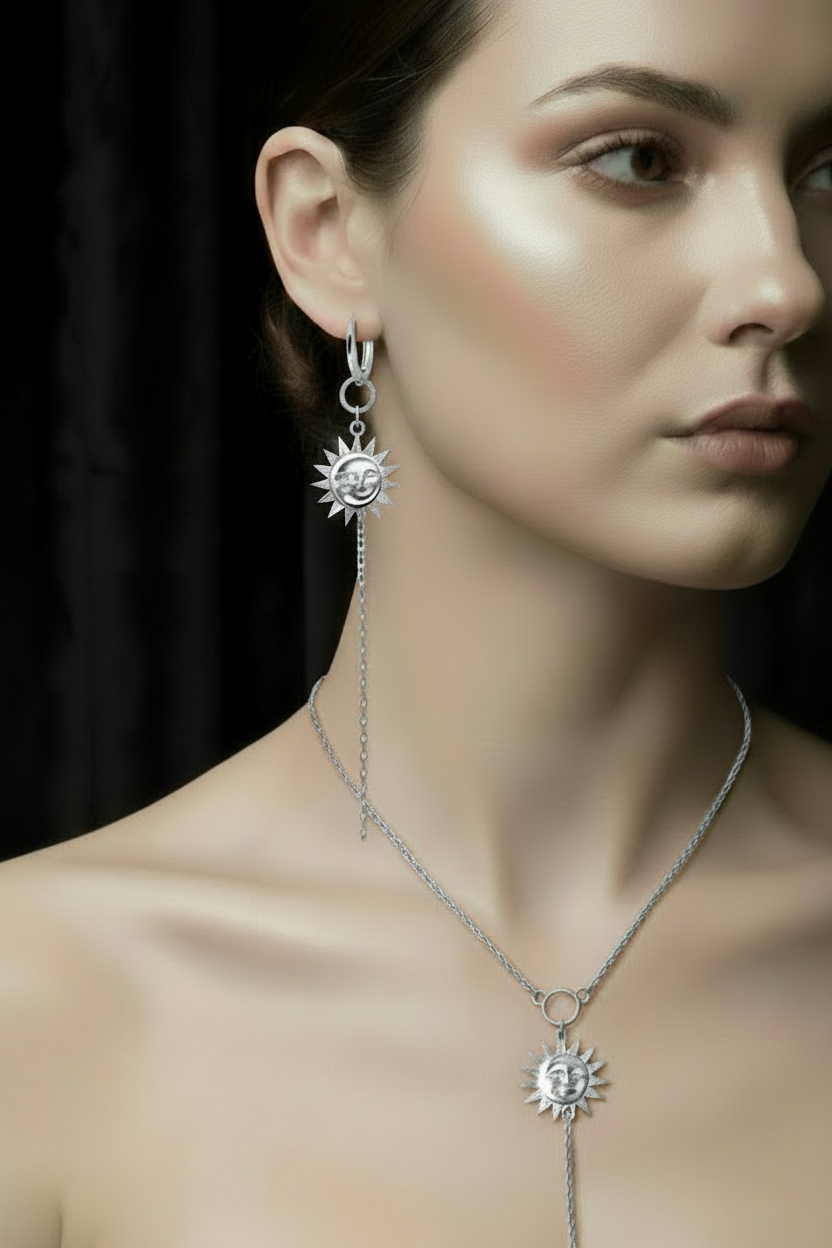 Eclipse Necklace | Silver