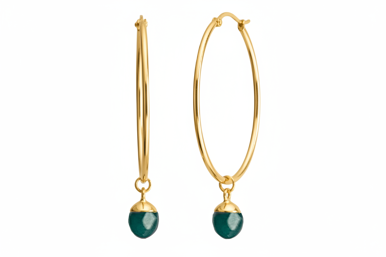 Oasis Orbit Hoops | Gold
